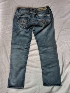 Rock Revival Women's Light Blue Embellished Pocket Jeans